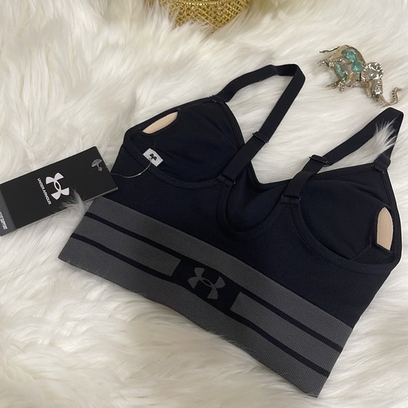 🔥Last One🔥🖤UNDER ARMOUR SEAMLESS LOW SOLID SPORTS BRA - Picture 4 of 7